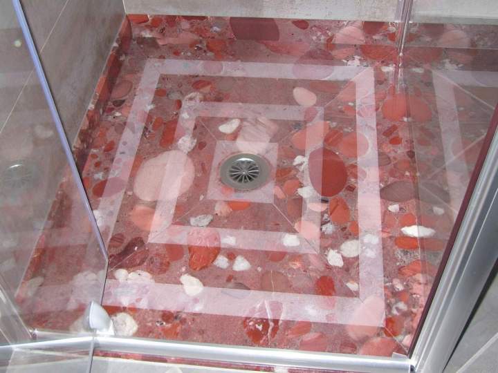 Aménagement salle de bains luxe marbre Chanceaux-sur-Choisille